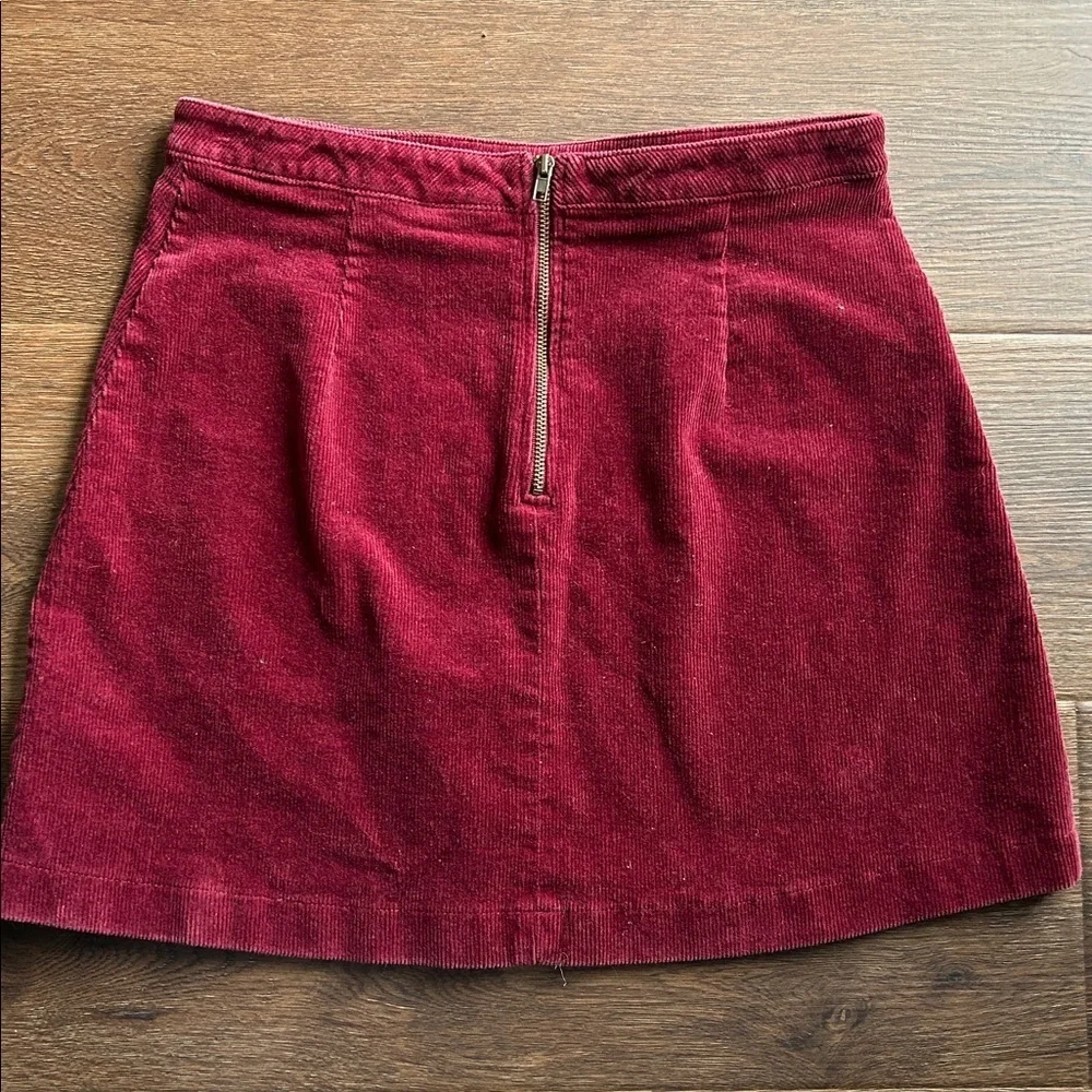 Forever 21 Burgundy Corduroy Mini Skirt | Corduroy Skirt | Corduroy Mini Skirt